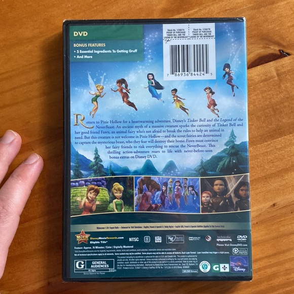 Disney Tinker Bell and the legend of the NeverBeast DVD - Sealed - Picture 2 of 3